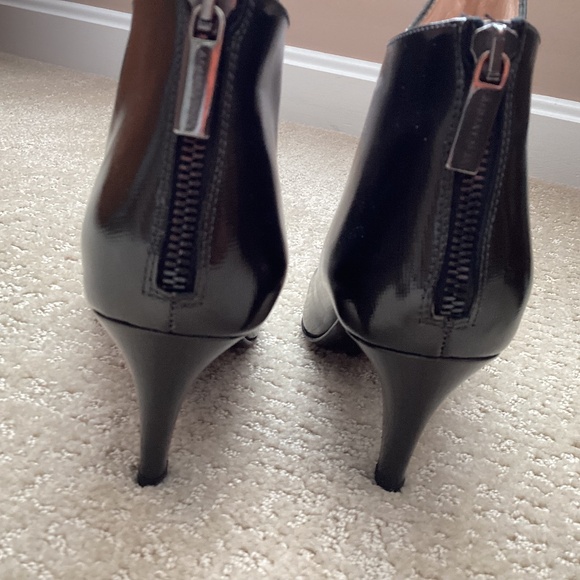 Aquatalia by Marvin, Made in Italy, Gray Patent Leather Booties Size 6.5 - Picture 2 of 3